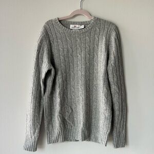 Vineyard Vibes grey cashmere sweater